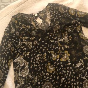 Floral Print Blouse- LOFT